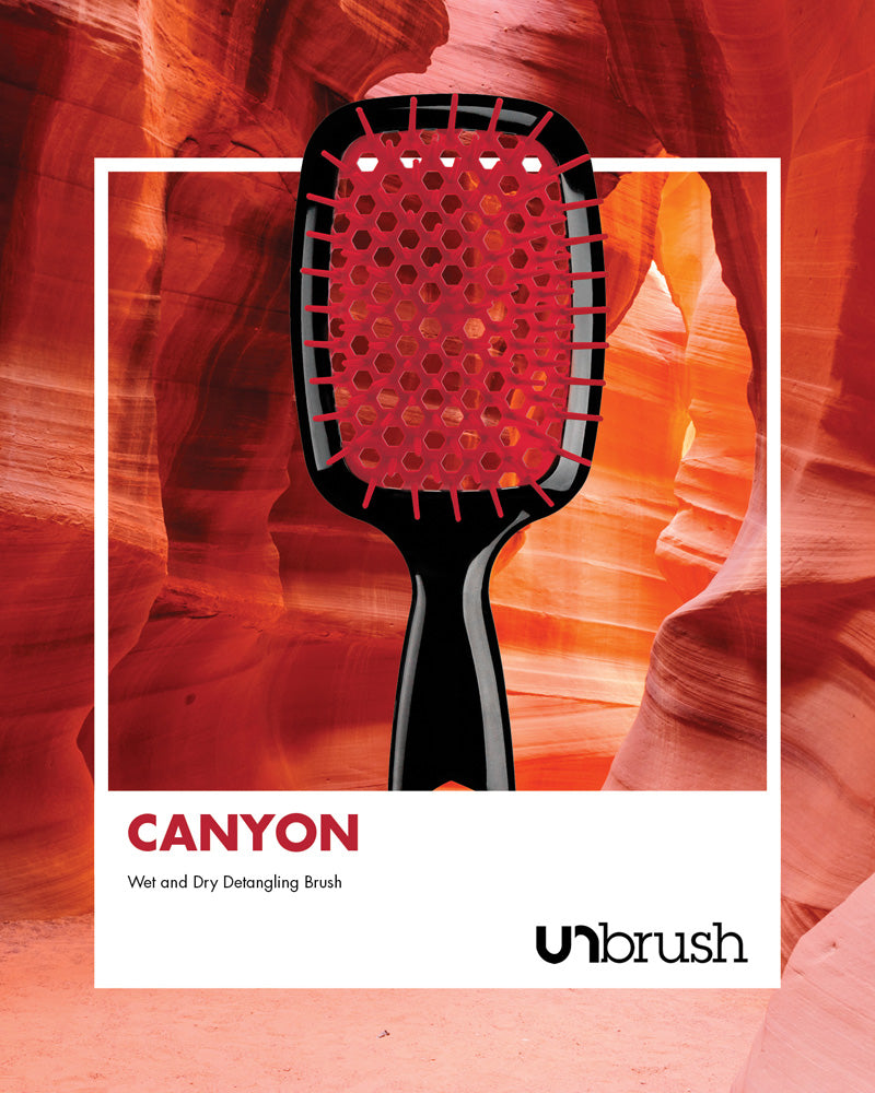 UNbrush Detangling Hair Brush - Canyon Red