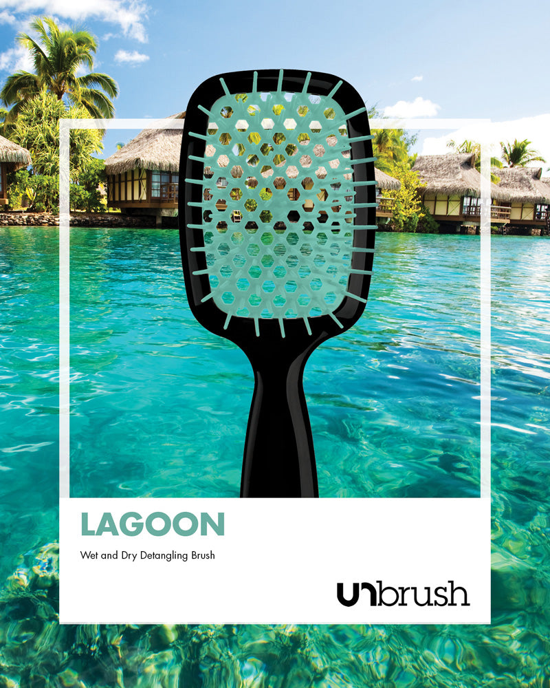 UNbrush Detangling Hair Brush - Lagoon